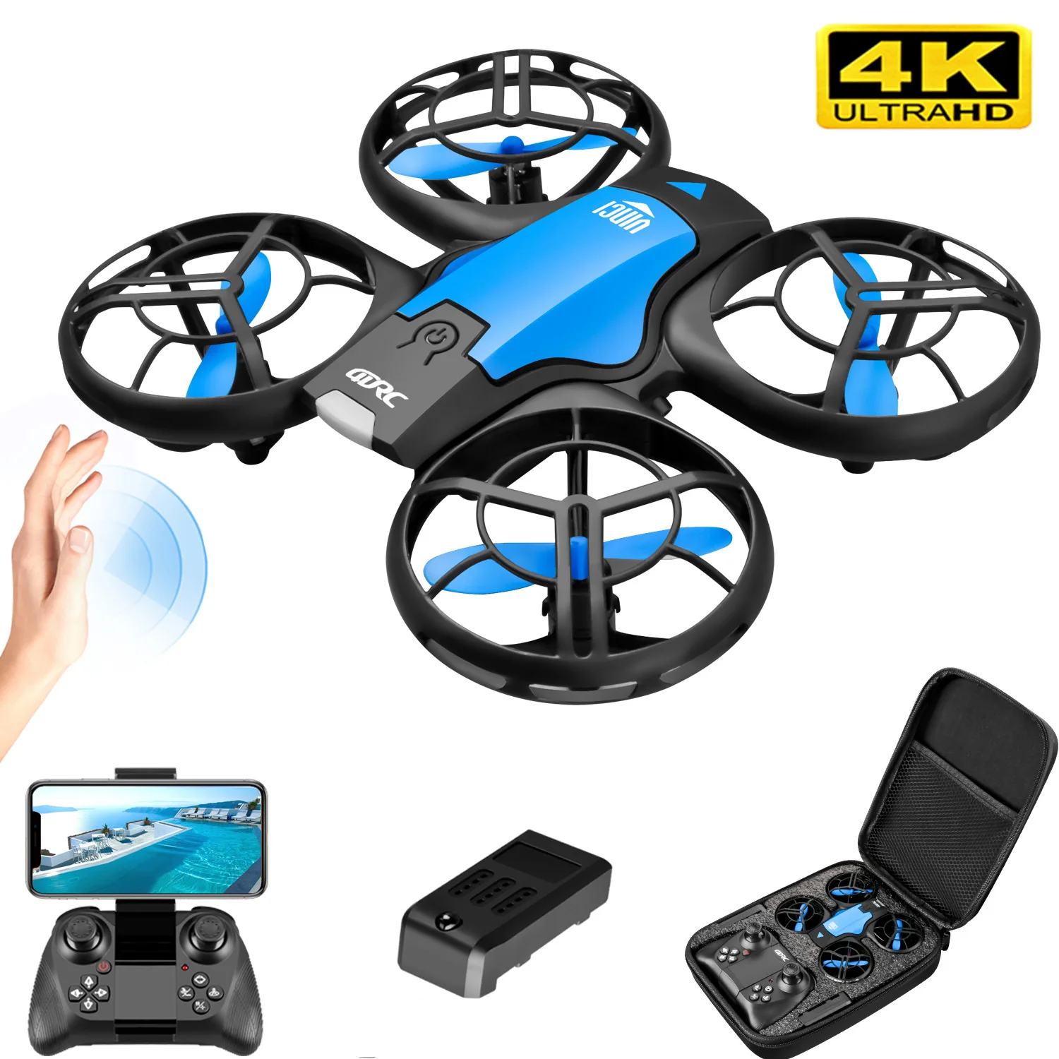 V8 New Mini Drone 4K Professio - Drone Ae Rc 评论和价格