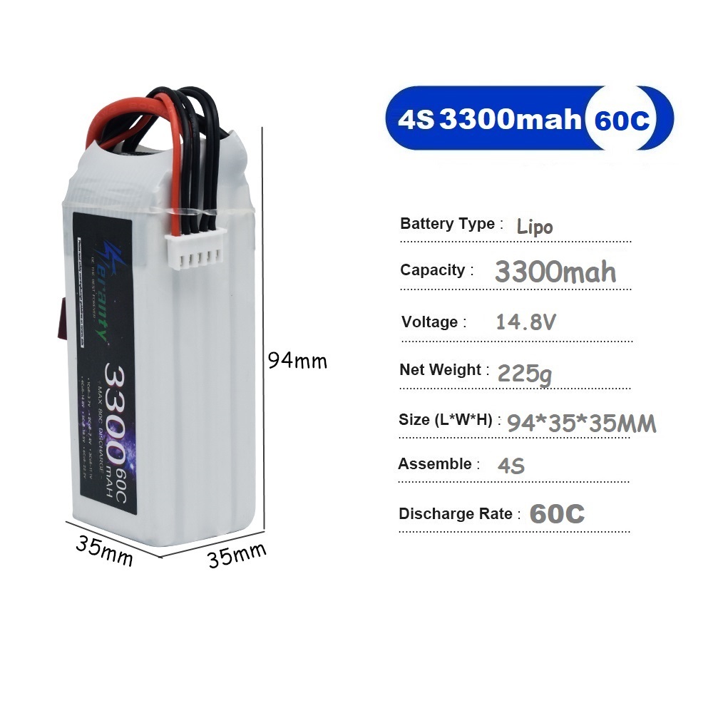 LiPo Rechargeable Battery 4S 3 - Drone Rc Leading 评论和价格