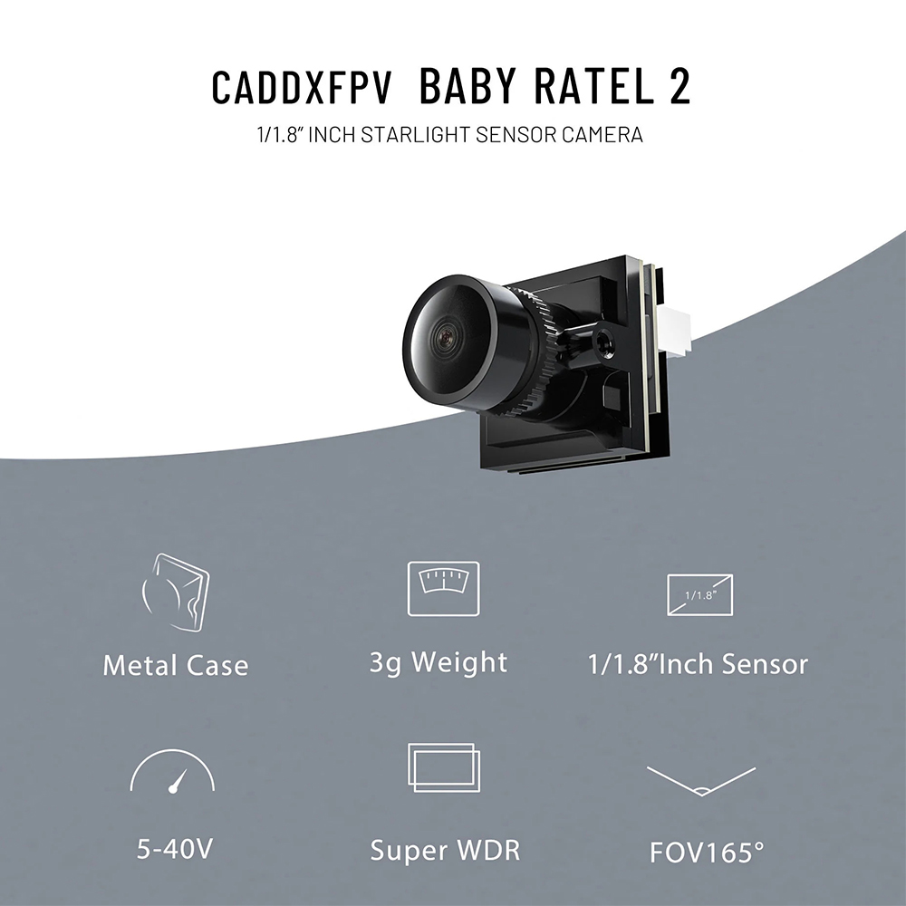 CADDX Micro FPV Camera Ratel 2 - Drone Ae Rc 评论和价格