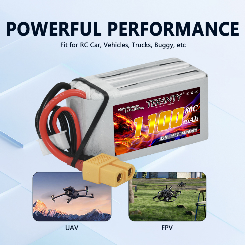TERANTY 4S 1100mAh 80C/160C Li - Drone Rc Leading 评论和价格